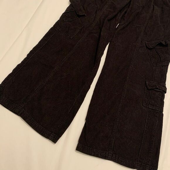 BDG Urban Outfitters Y2K Cargo wide Leg baggy corduroy pants gothic grunge Sz L - Picture 9 of 9